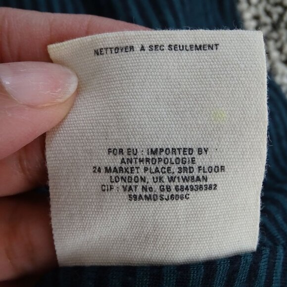 Cartonnier Anthoropologie Black White Tweed Blazer Jacket Women Size 10 Work - Picture 8 of 11